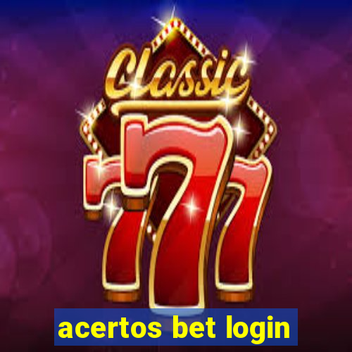 acertos bet login